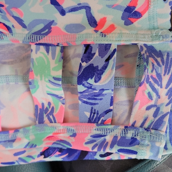 Lilly Pulitzer Luxletic Floral Lux Weekender Cabana Cocktail Crop Leggings XXS - Picture 5 of 6